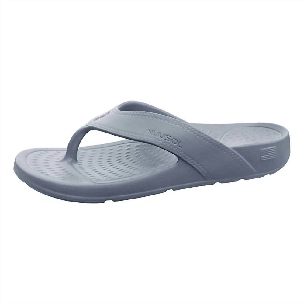 NEW NUUSOL men's cascade flip flop sandals in slate gray